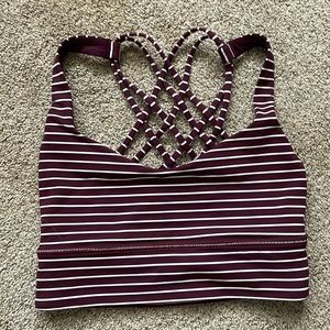 Lululemon striped bra. Size 4.